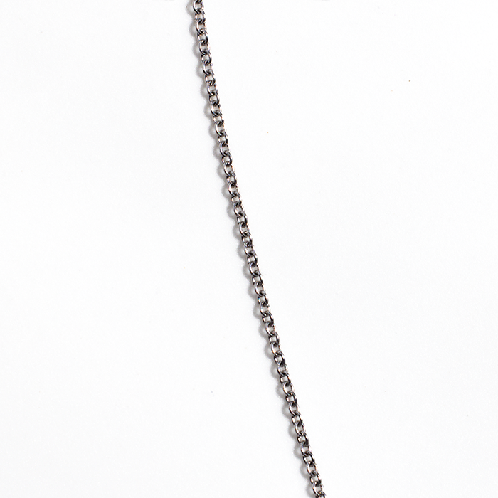 close up of necklace chain