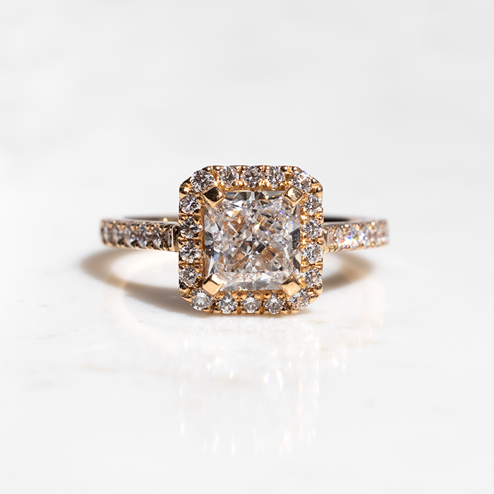 Evelyn Cushion Diamond Ring