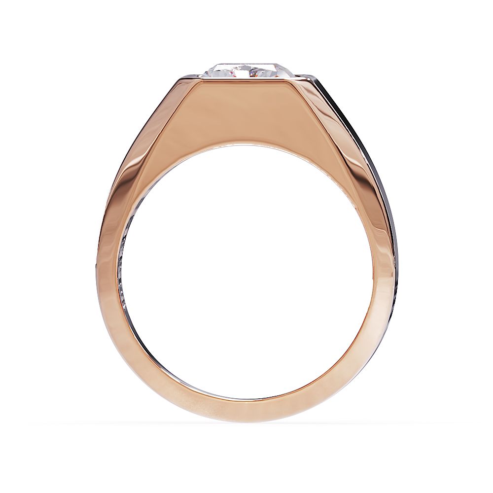upward veiw of heavy weight signet ring
