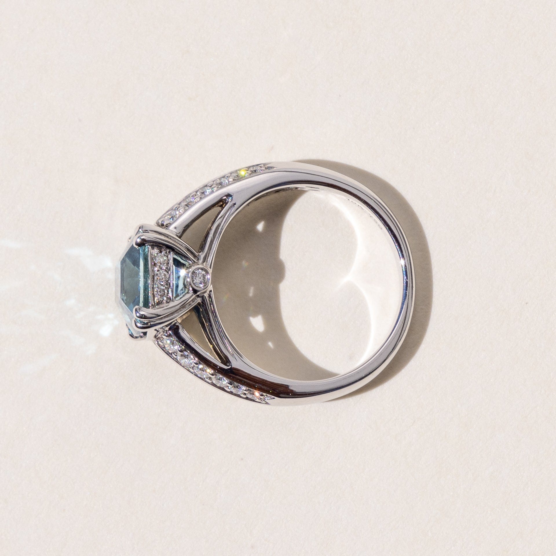 handmade Aquamarine Gemstone Ring Ready to Wear & Bespoke Fine Jewellery
