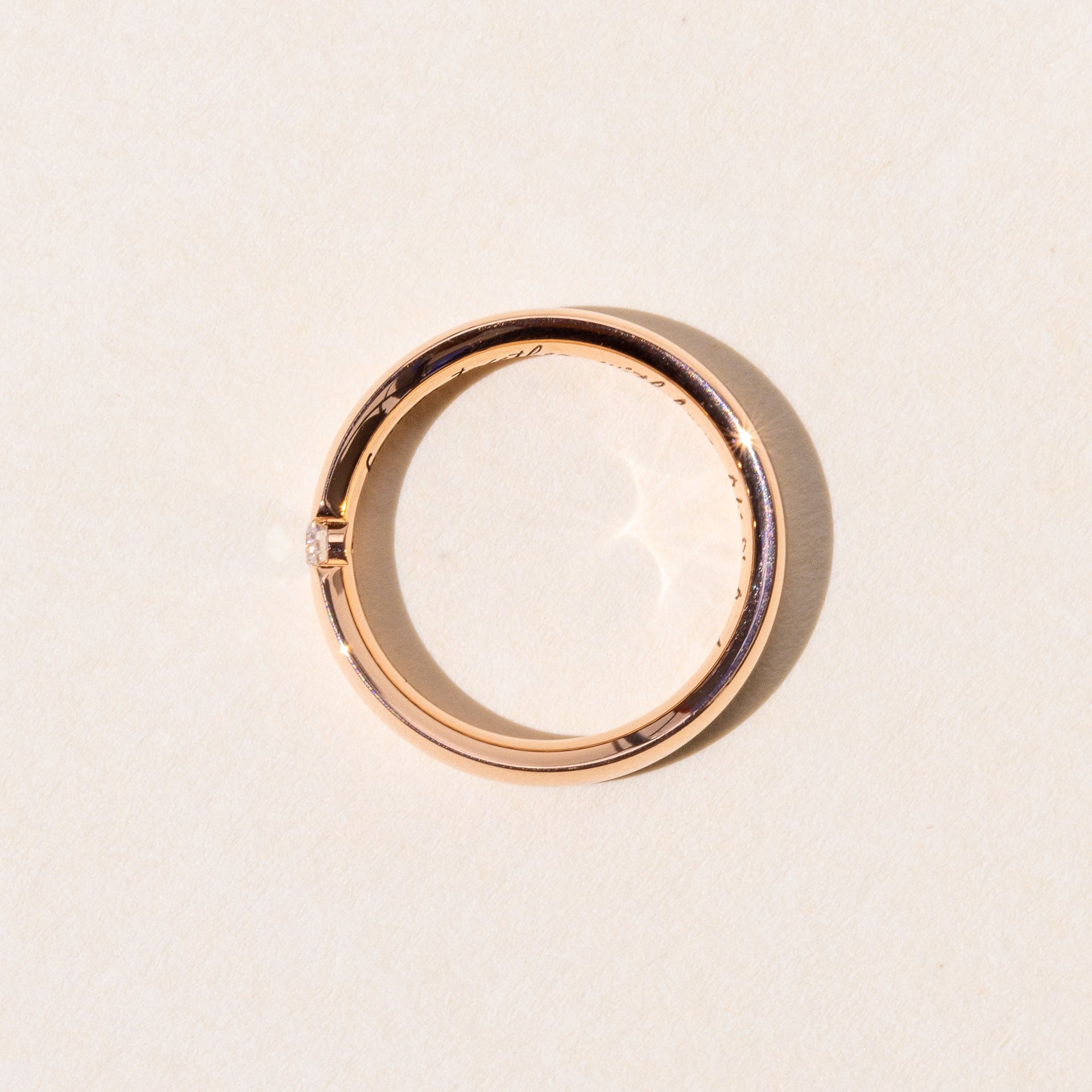 Luxury Bespoke Rose Gold Diamond Band made by local Master Jewellers in Auckland