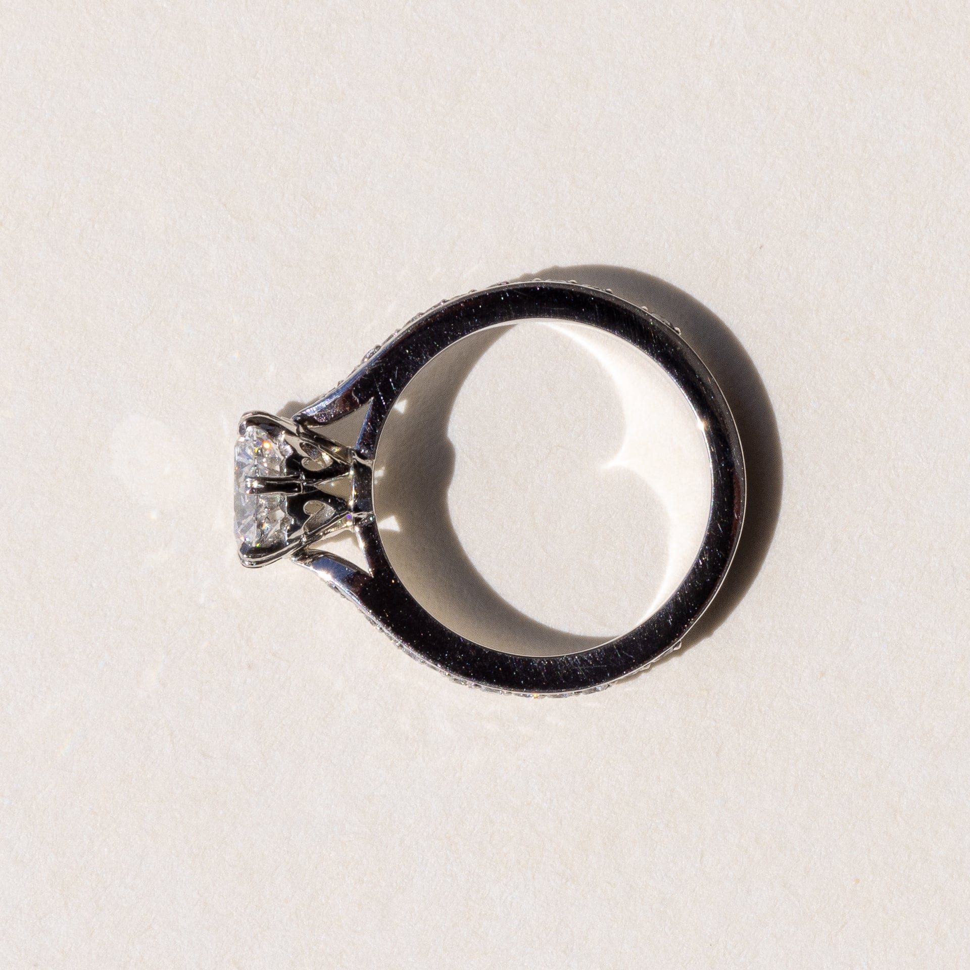 Platinum Brilliant Diamond Solitaire handcrafted in Auckland NZ by our Master Jeweller