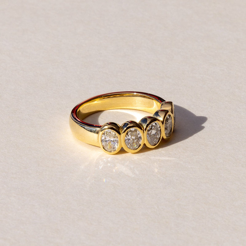 Bespoke half Diamond Eternity Band handcrafted in our on-site workshop in Auckland NZ
