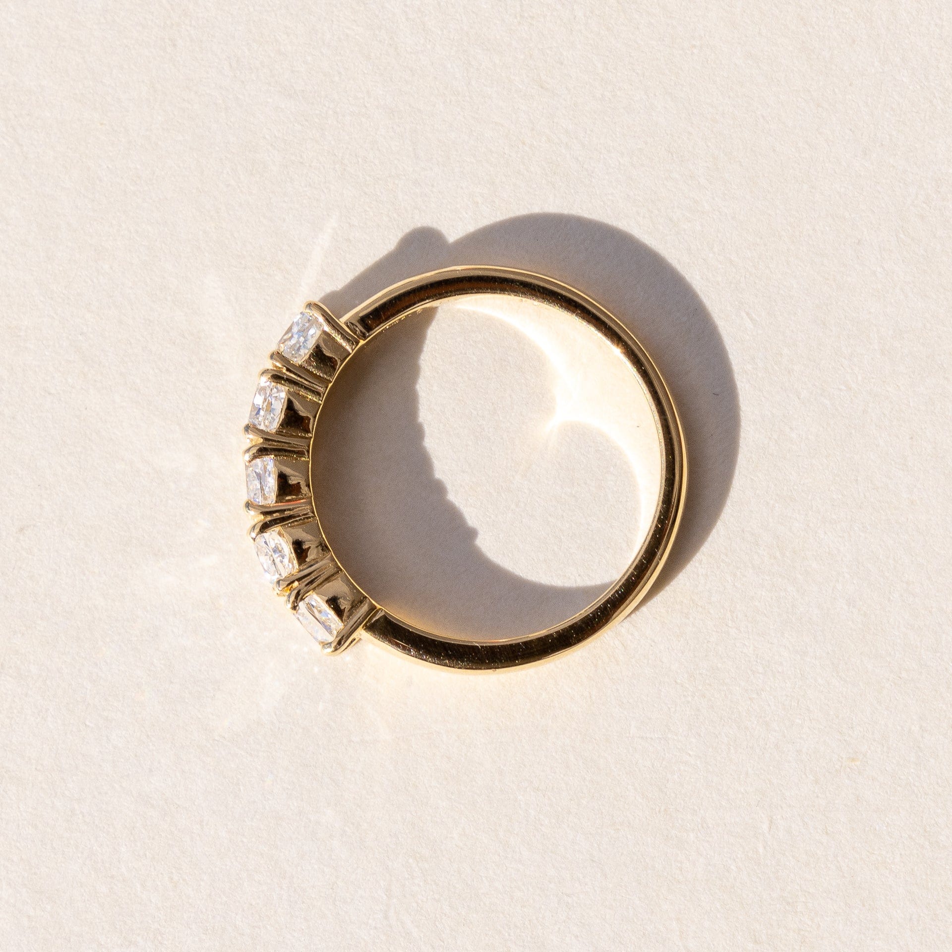 Made to Order Half Diamond Eternity Band in 18ct Yellow Gold