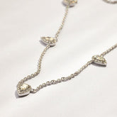 Lab Grown Diamond Necklace in 14ct White Gold