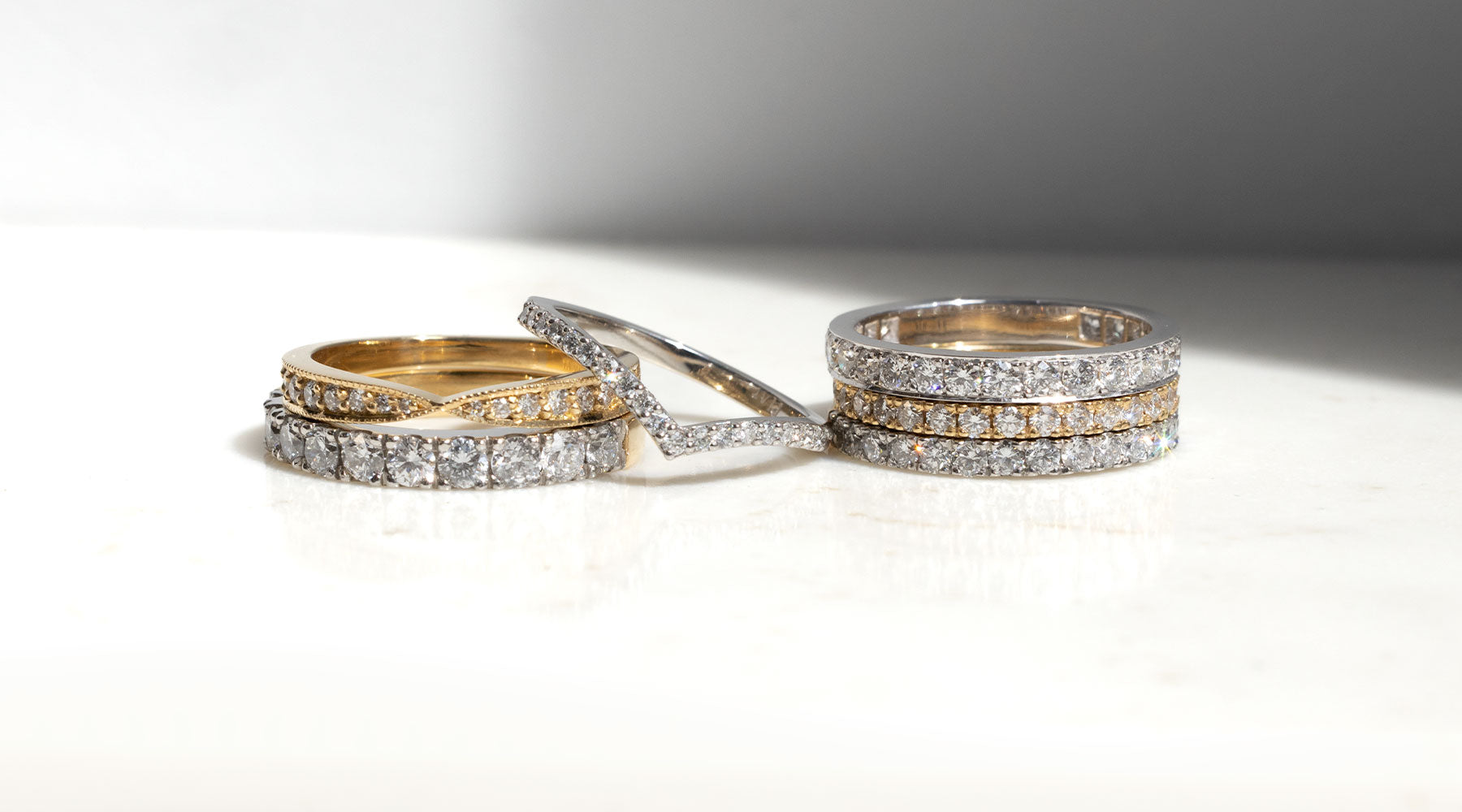 Pave Round Brilliant Diamond Eternity Ring - Genesis Designs 5E