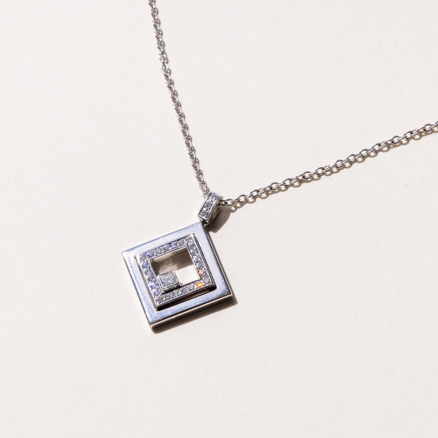 Unisex Diamond Platinum Pendant