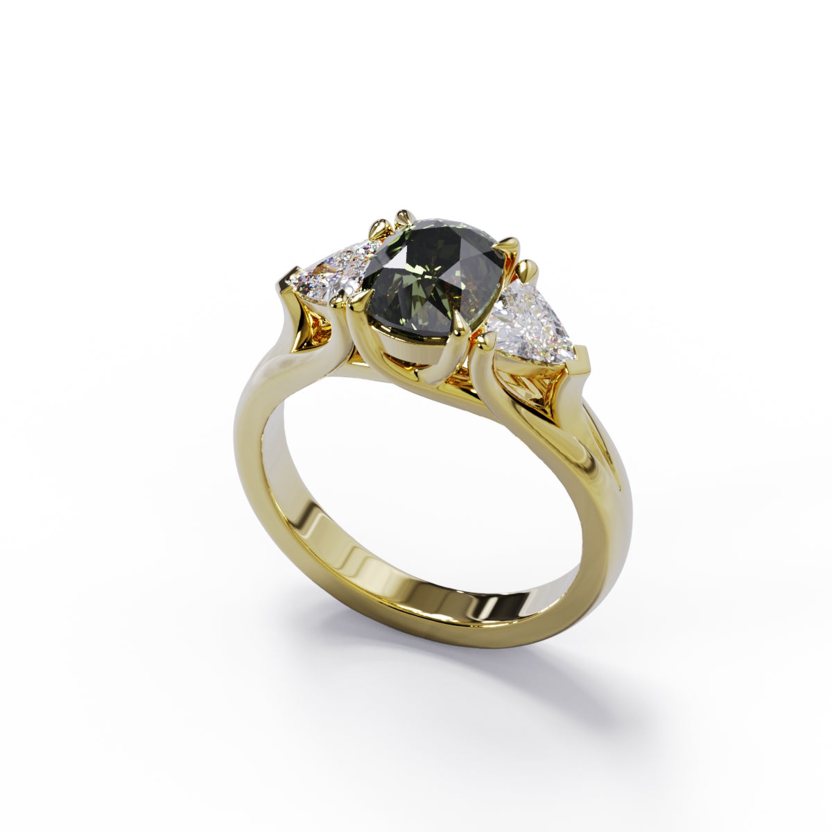 Roberta Three Stone Sapphire and Diamond Ring