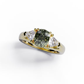 Roberta Three Stone Sapphire and Diamond Ring