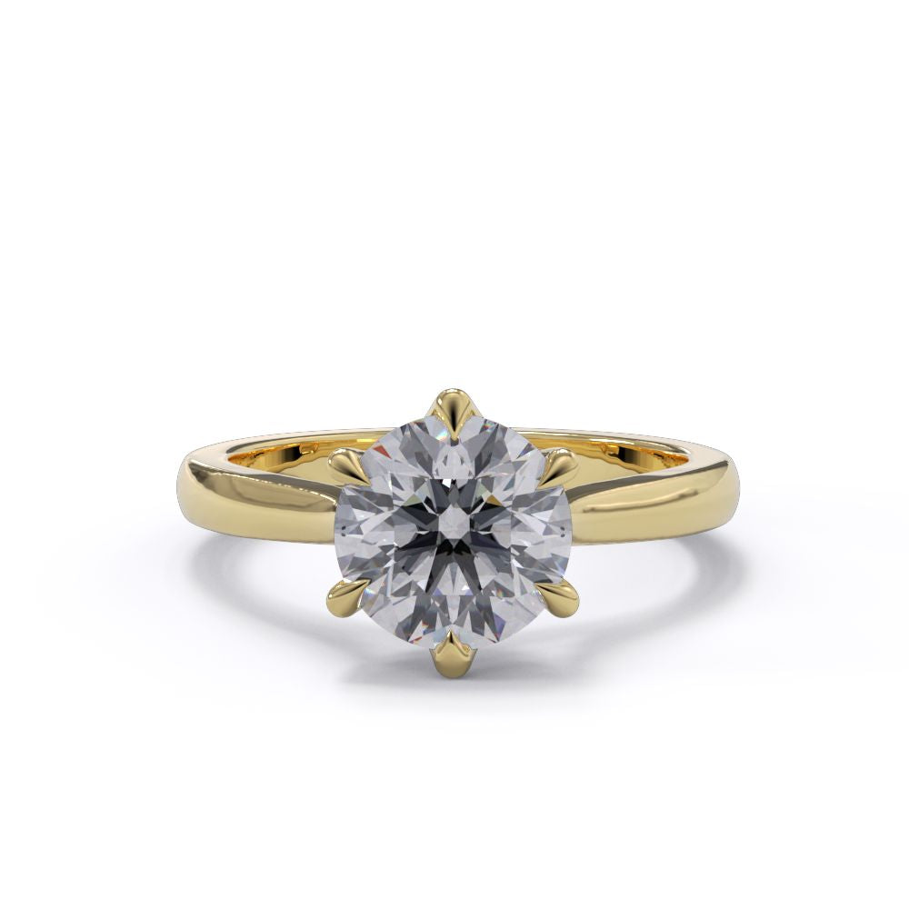 Round Single Diamond