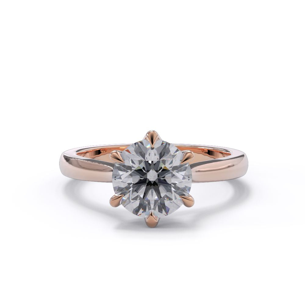 Round Single Diamond