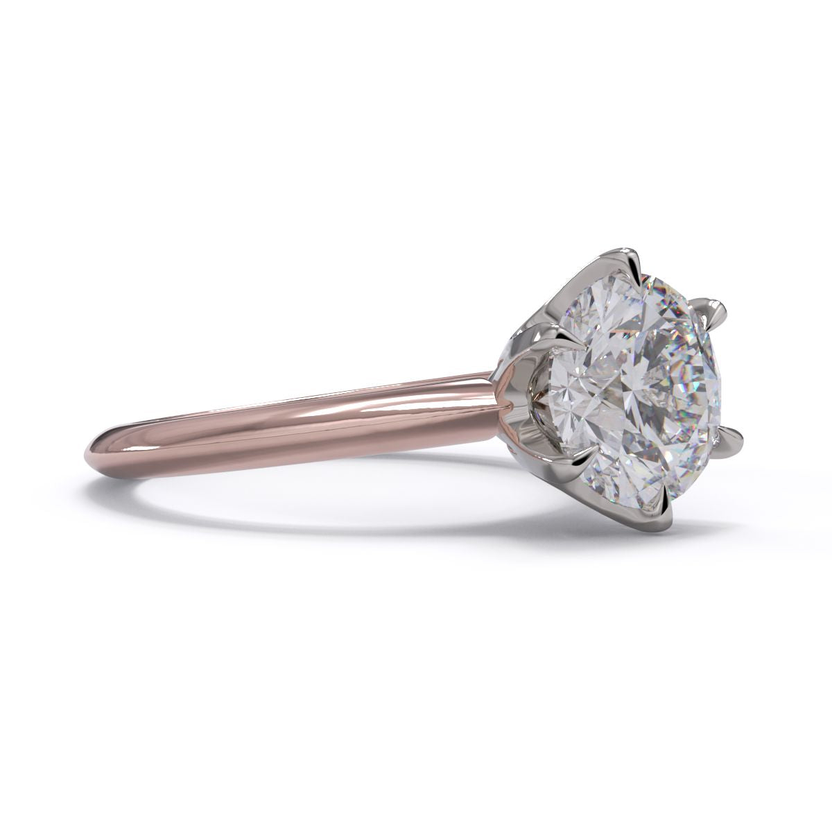 Ana Round Diamond Solitaire