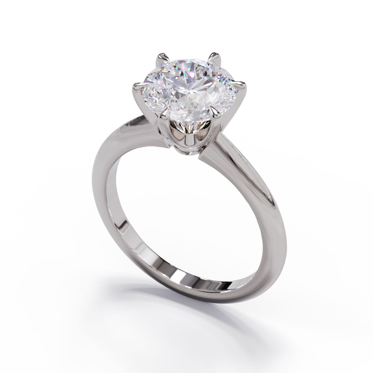 Ana Round Diamond Solitaire