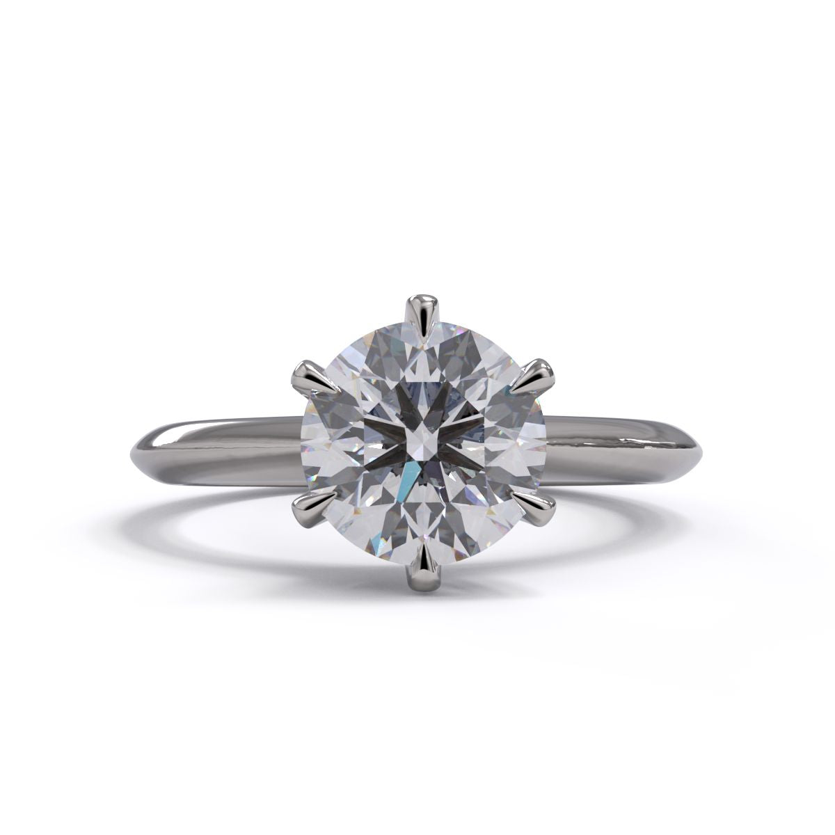 Ana Round Diamond Solitaire