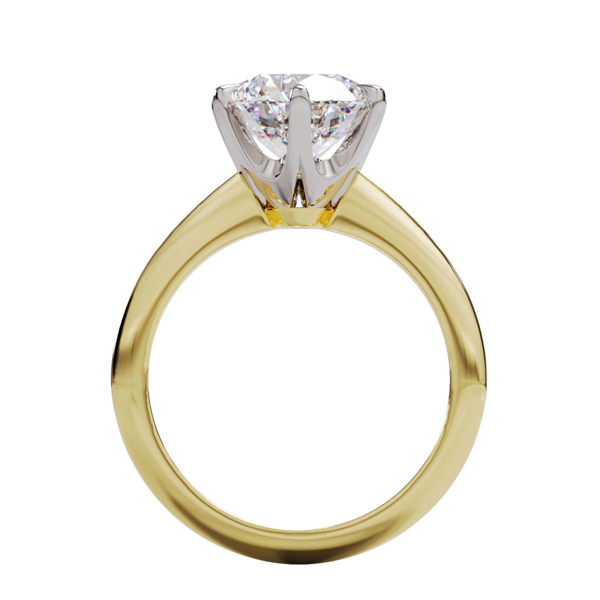 Ana Round Diamond Solitaire