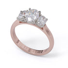 Ava Three Stone Diamond Ring