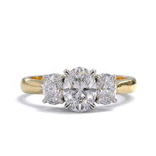 Ava Three Stone Diamond Ring