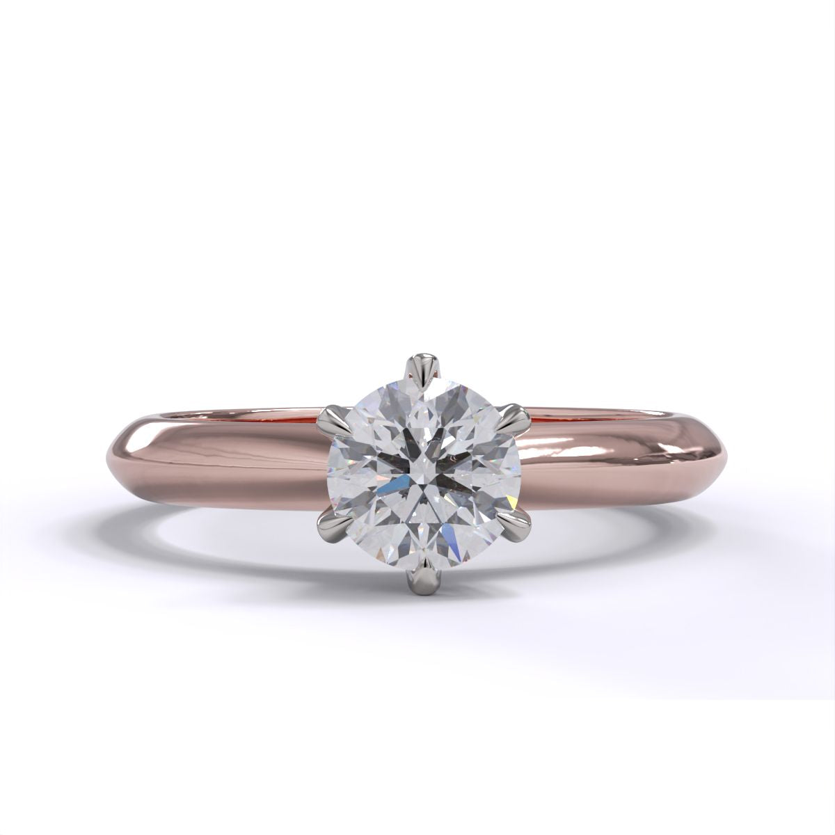 France Round Diamond Solitaire