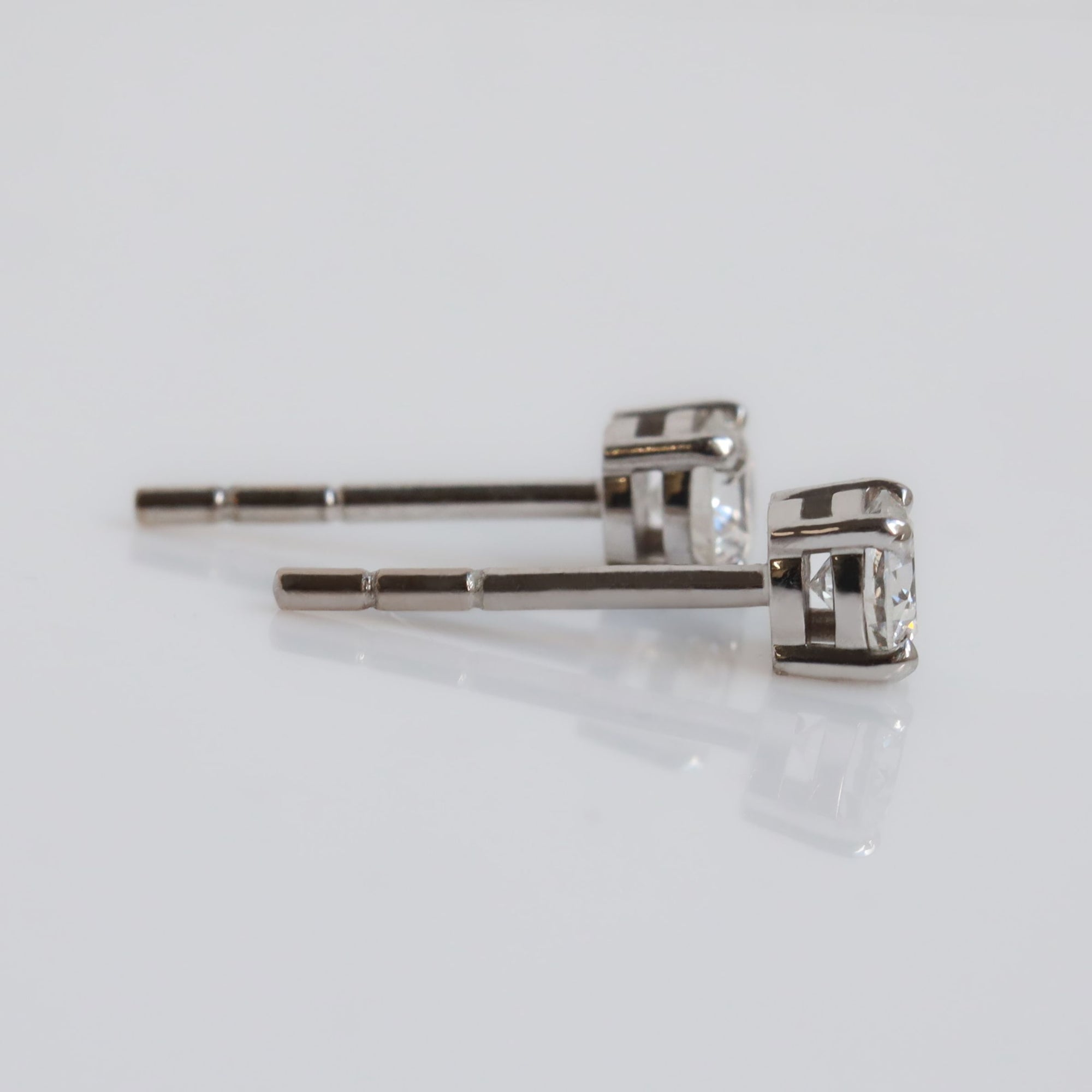 0.50 TCW Ivy Diamond Stud Earrings White Gold