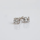 2 TCW Ivy Diamond Stud Earrings White Gold