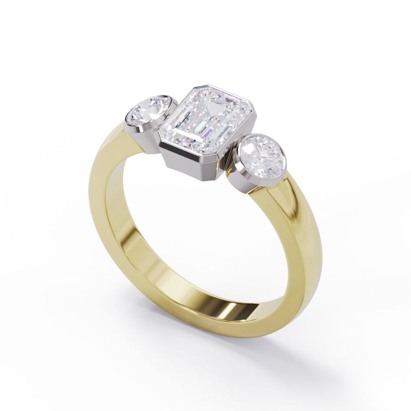 Bezel Three Stone