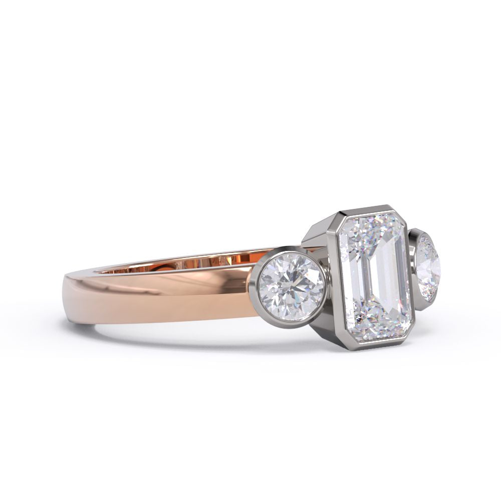Bezel Three Stone