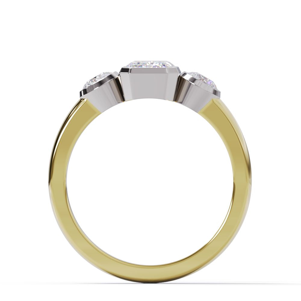 Bezel Three Stone
