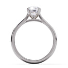 Diamond ring on a white background