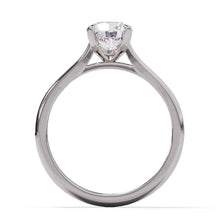 Diamond ring on a white background