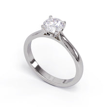 Diamond ring on a white background