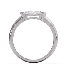 standind diamond ring in platinum or white gold. made in house by our master diamond setter and master jewellers. made to oder and made in Auckland New Zealand 