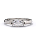 platinum or white gold marquise diamond ring. 