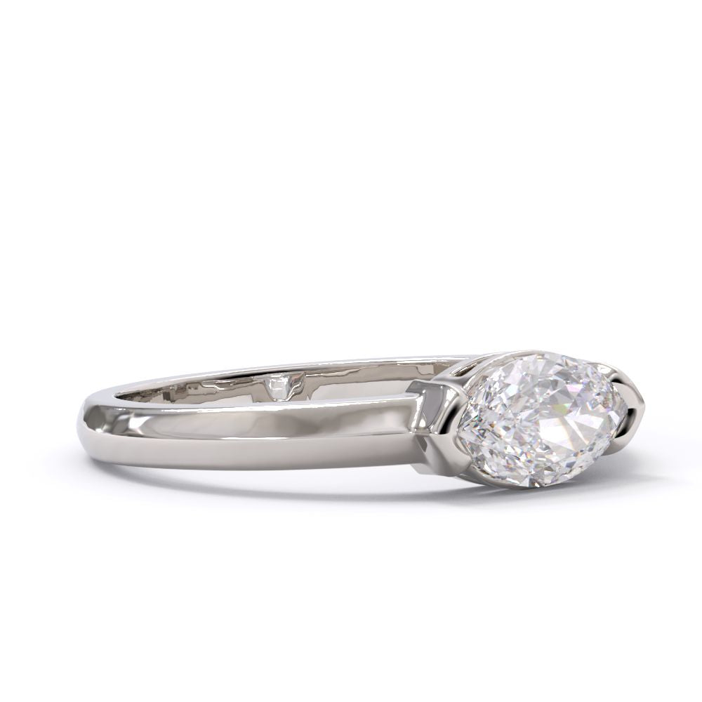 maquise diamond ring on white background