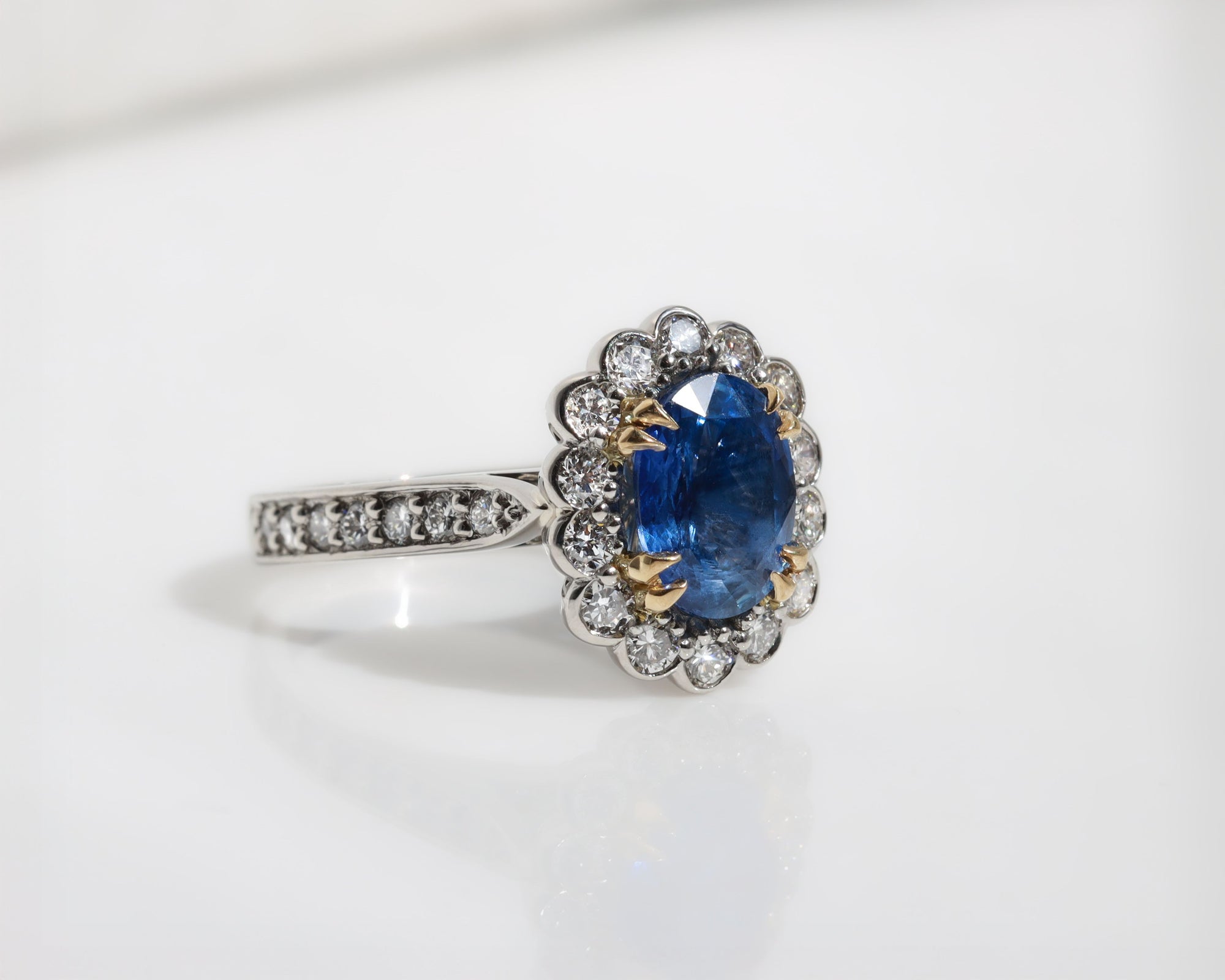 Marcie Sapphire Halo Ring
