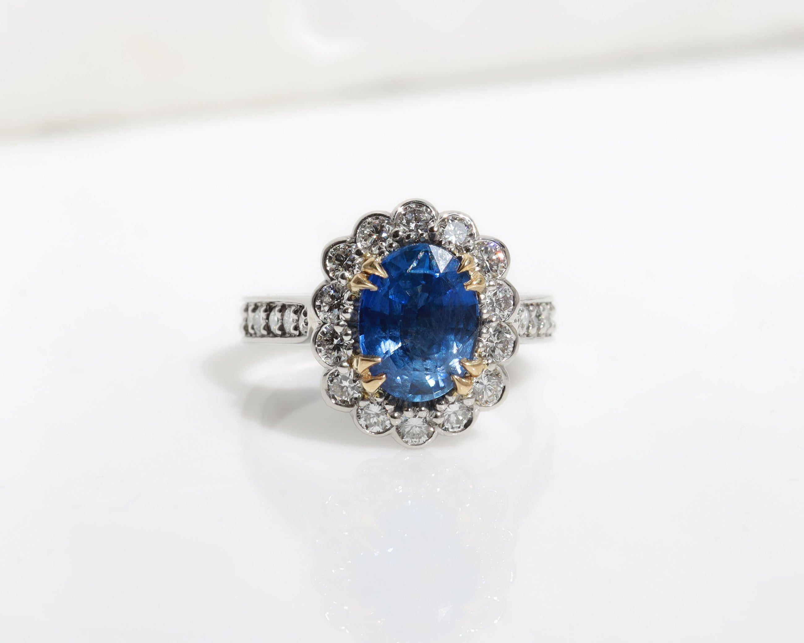 Marcie Sapphire Halo Ring