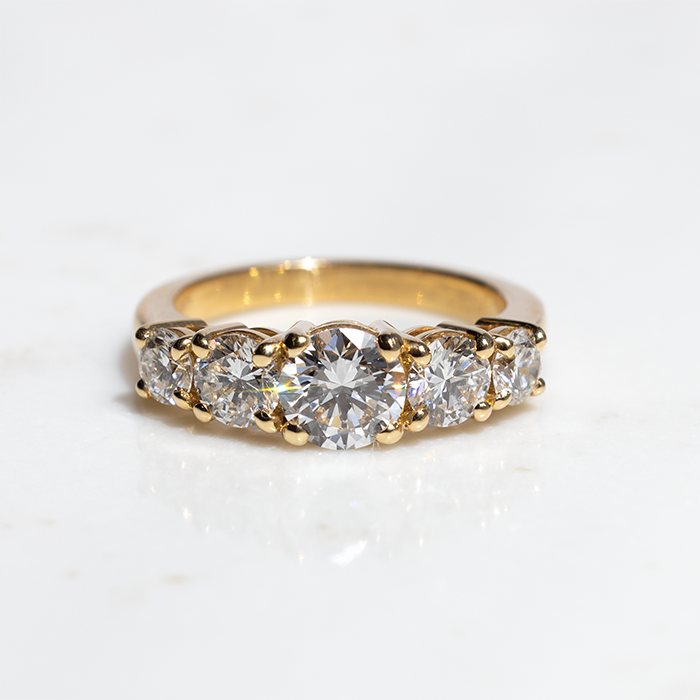 Charlotte Five Stone Diamond Ring