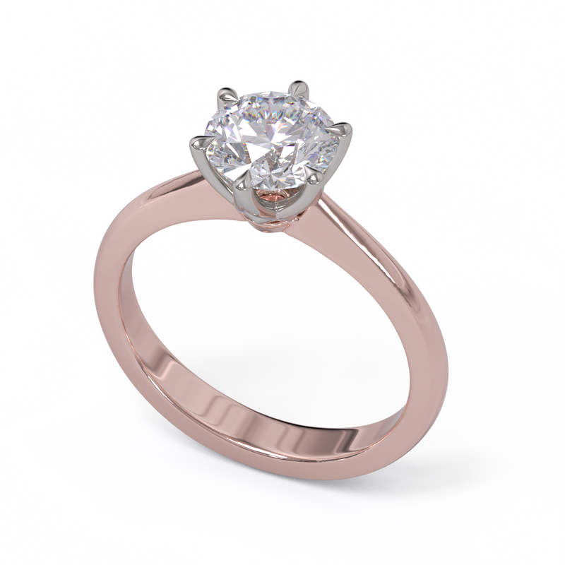 Esther Solitaire Diamond Ring