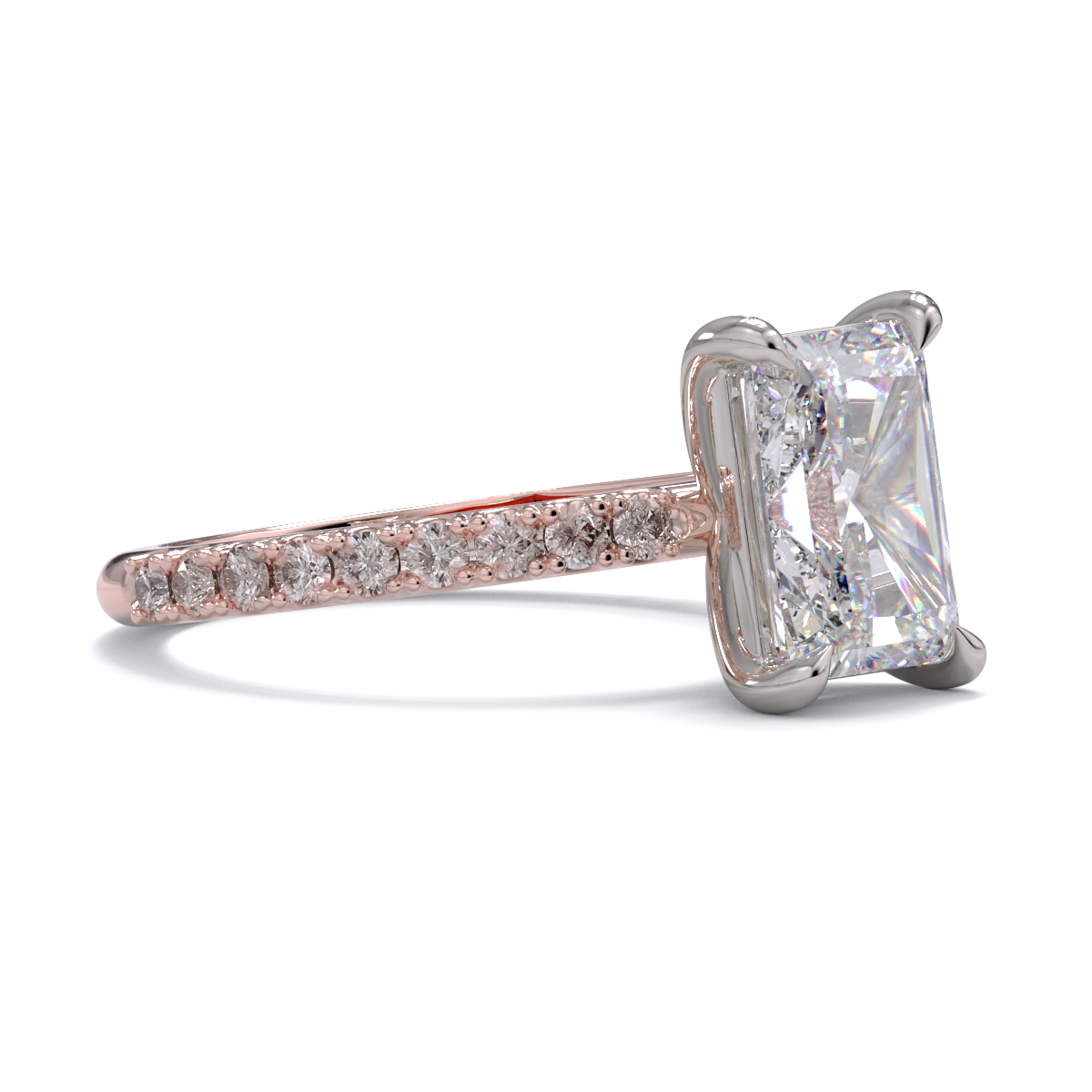 Lara Radiant Cut Diamond Solitaire