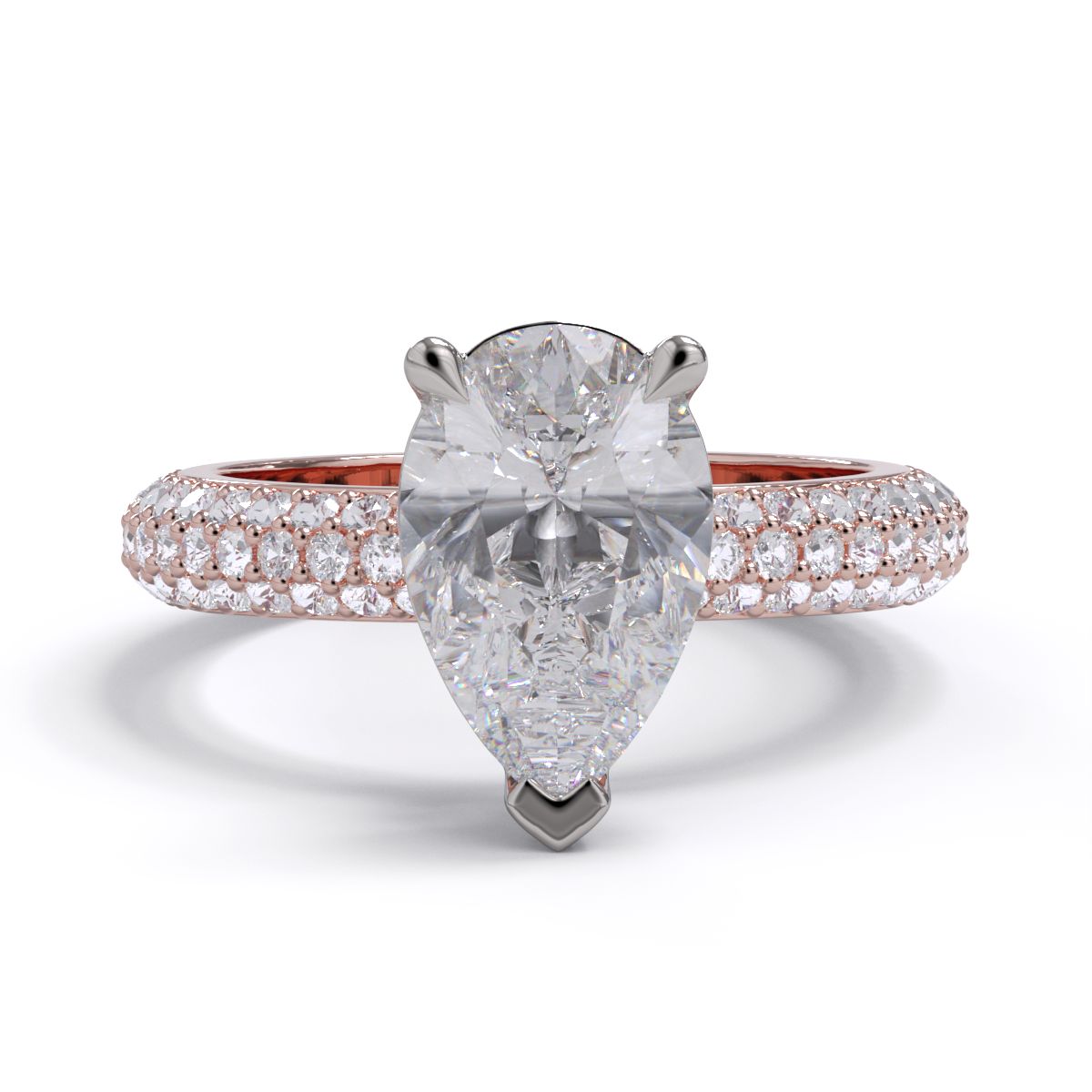 Elizabeth Pear Diamond Pavé