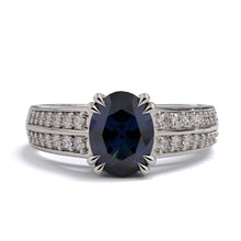 Rafaella Sapphire and Diamond Engagement Ring