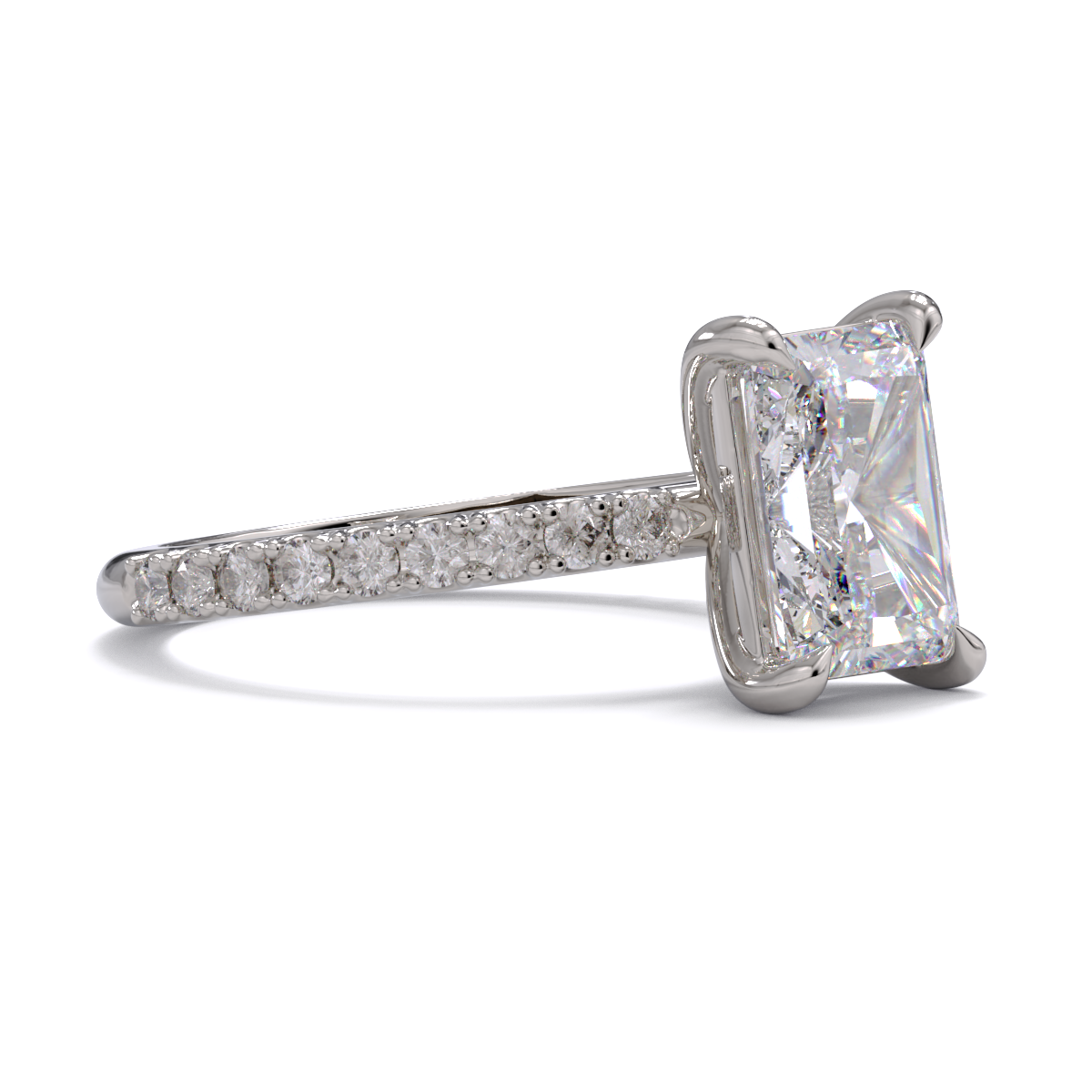 Lara Radiant Cut Diamond Solitaire