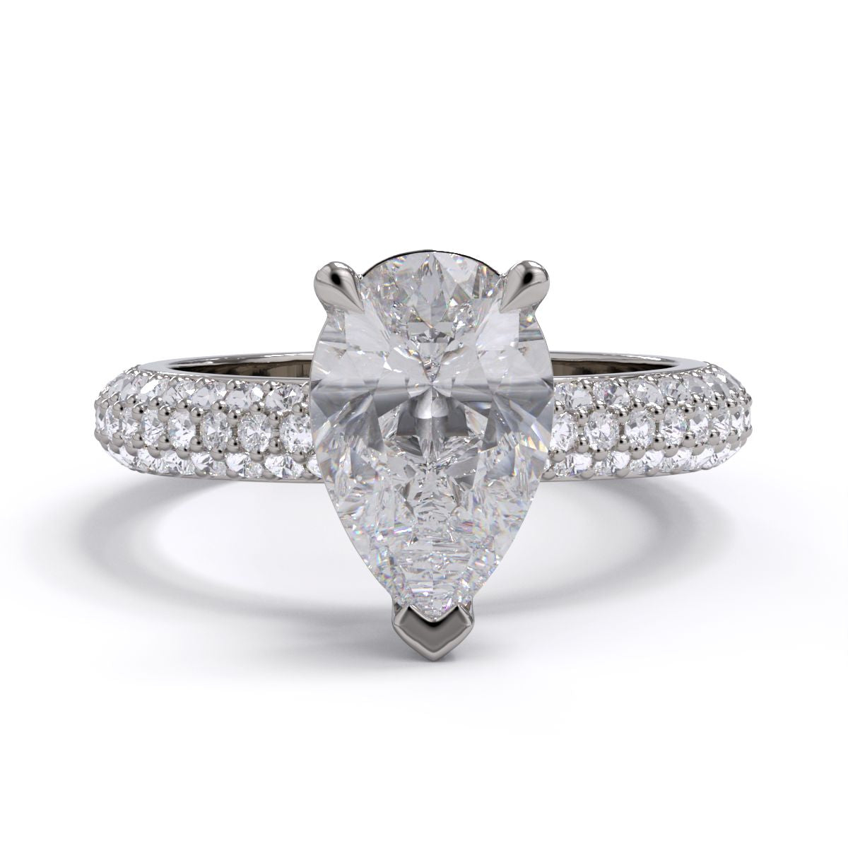 Elizabeth Pear Diamond Pavé
