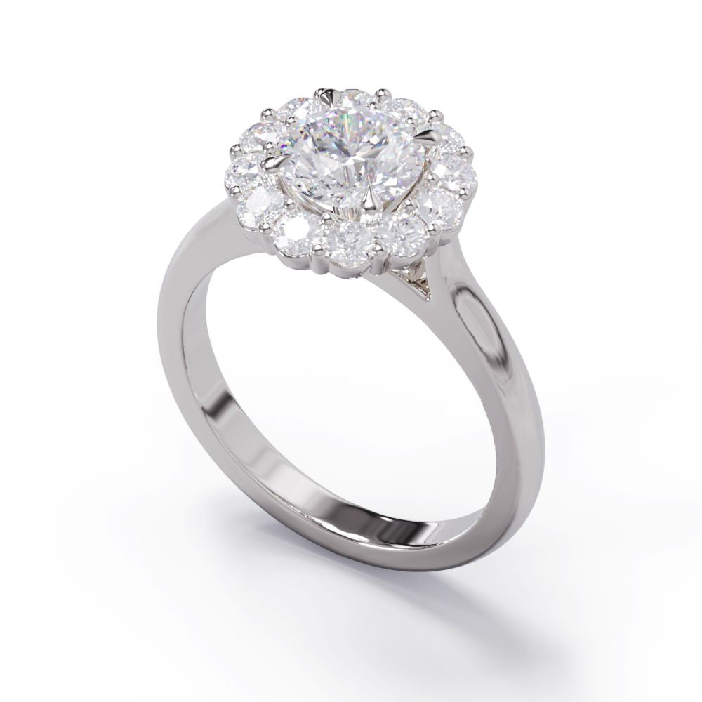 white gold diamond ring

