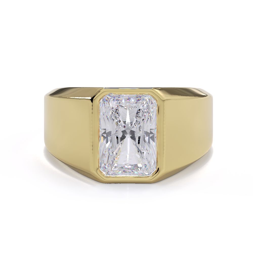 Diamond Signet Mens