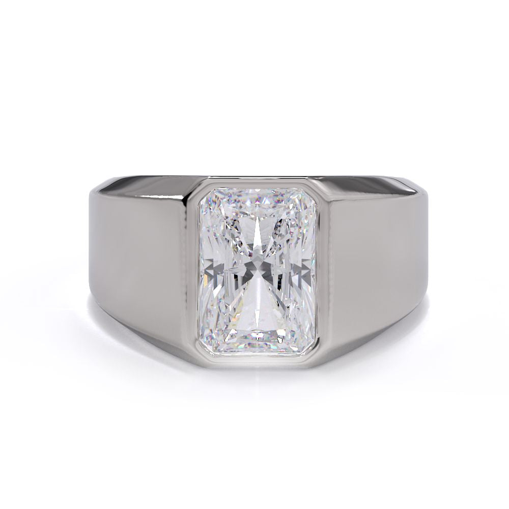 Diamond Signet Mens