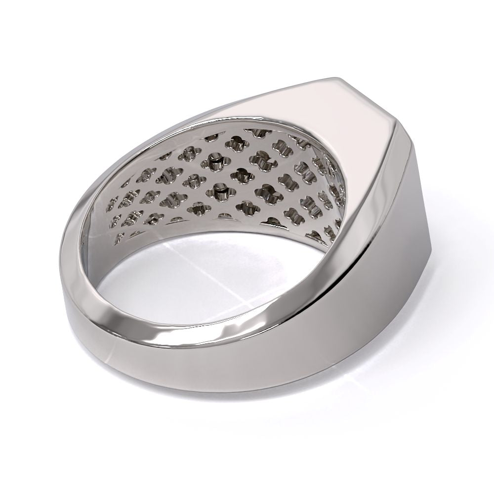 Diamond Signet Mens