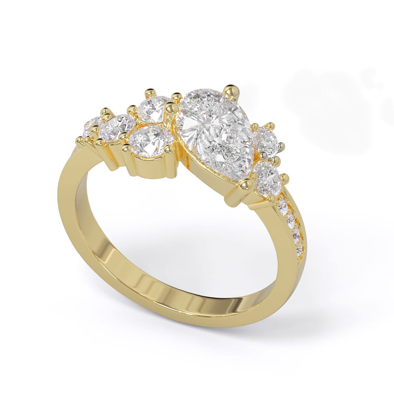 Gabrielle Cluster Diamond Ring