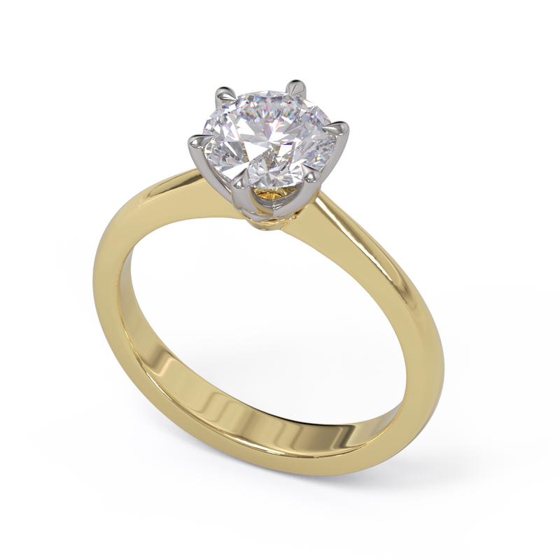 Esther Solitaire Diamond Ring