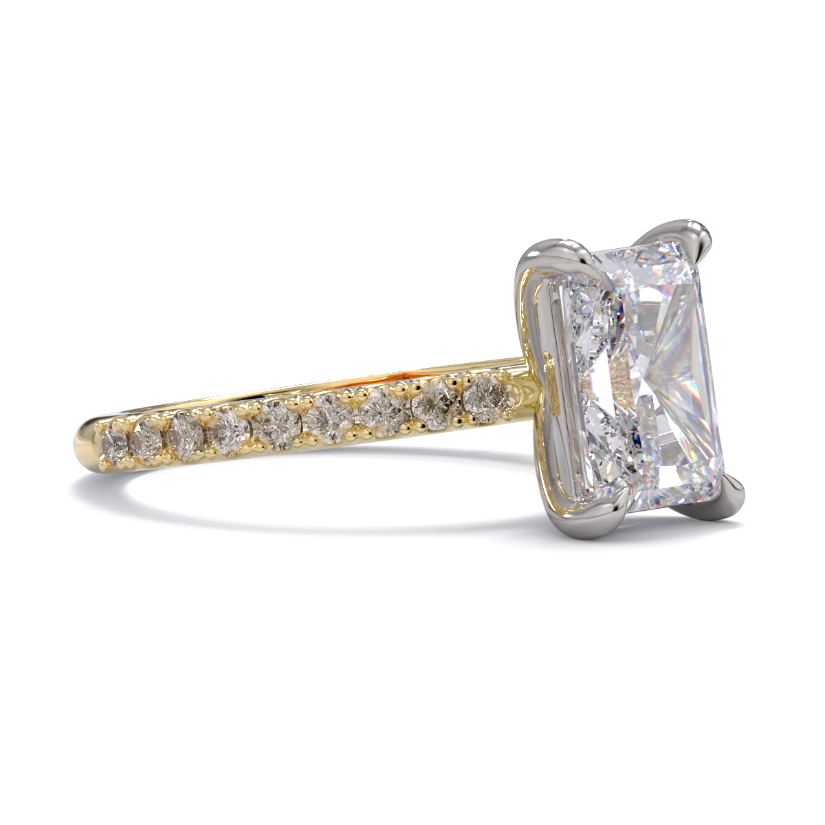 Lara Radiant Cut Diamond Solitaire