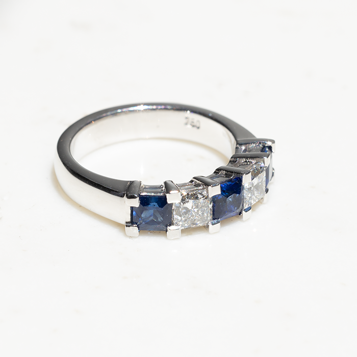 Afina Sapphire and Diamond Ring